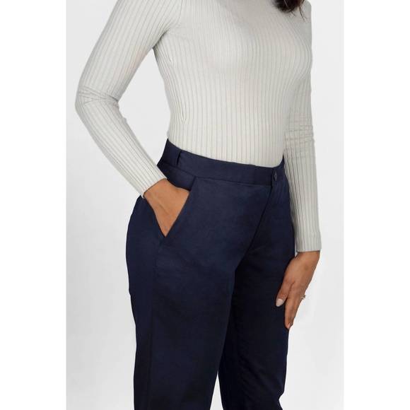 NEW AAM flex waist pant in blue - Picture 4 of 5